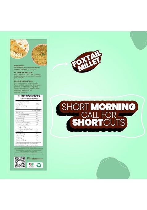 Nfs Foxtail Millet Flakes High Fiber Food-Pack Of 2