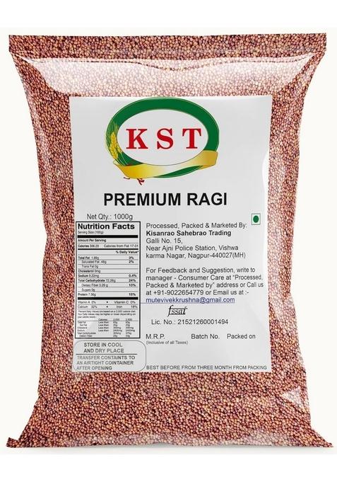 Kst Premium Finger Millet, Ragi, Nachni (1Kg)
