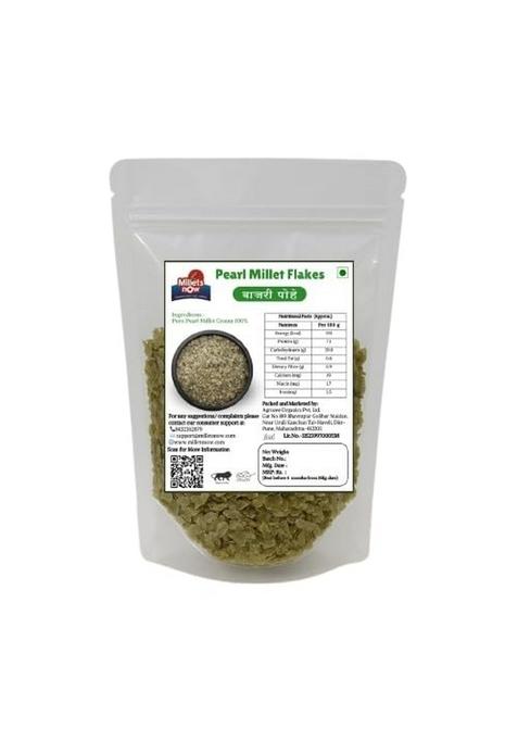 Millets Now Pearl Millet (Bajra) Flakes | Healthy, Gluten-Free & High-Fiber Breakfast Cereal | Nutrient-Rich, Low-Glycemic & Quick-To-Prepare Millet Flakes For Kids, Adults & Wholesome Meals