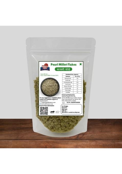 Millets Now Pearl Millet (Bajra) Flakes | Healthy, Gluten-Free & High-Fiber Breakfast Cereal | Nutrient-Rich, Low-Glycemic & Quick-To-Prepare Millet Flakes For Kids, Adults & Wholesome Meals