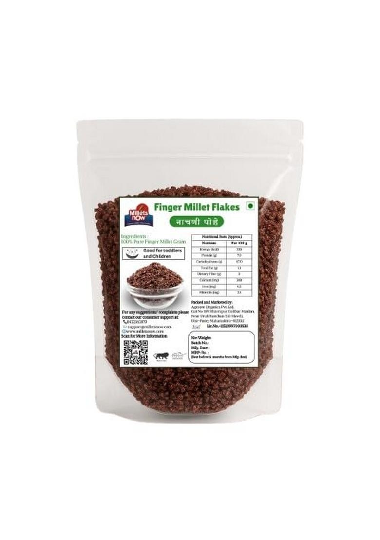 Millets Now Healthy Ragi Flakes | Gluten-Free, High-Fiber & Low-Gi Finger Millet Breakfast Cereal | Nutritious, Easy-To-Cook Millet Flakes For Weight Management, Kids & Adults