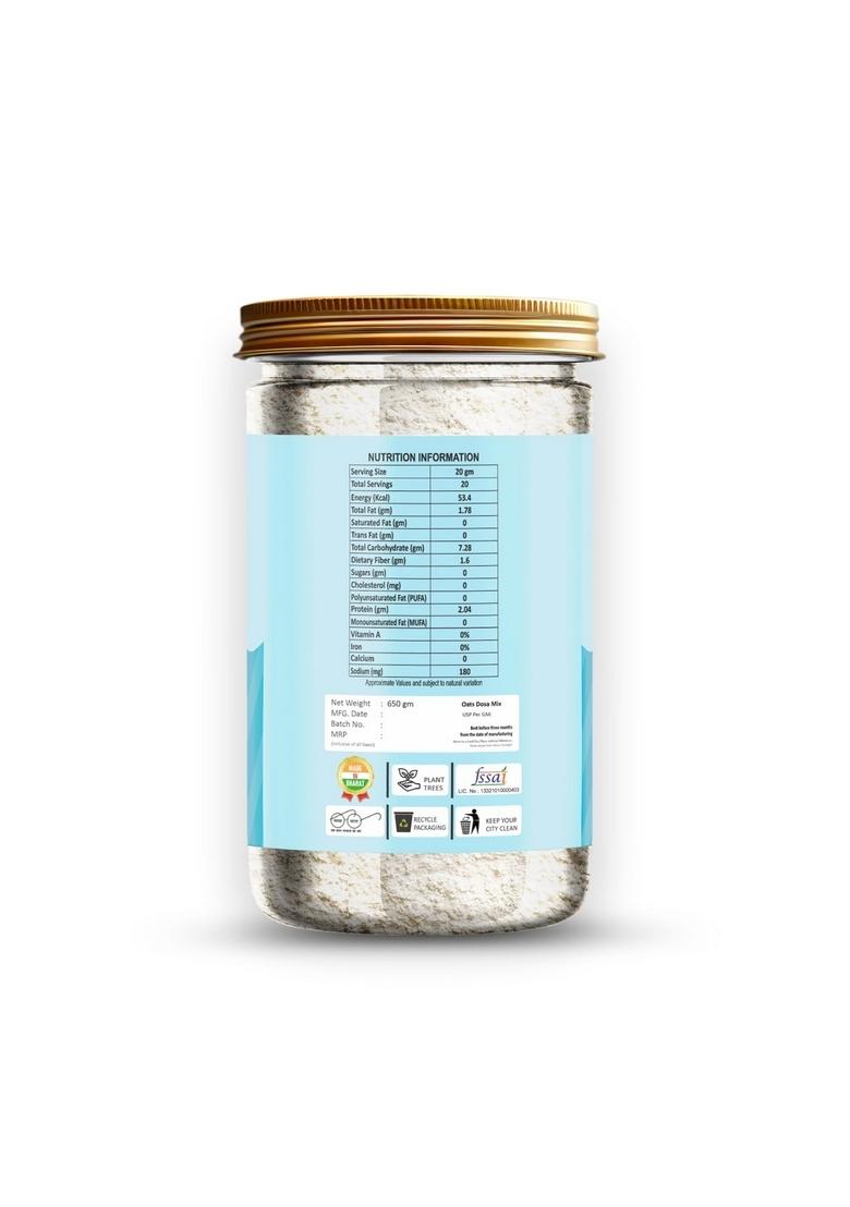 Snaxup Instant Oats Dosa Mix Healthy Breakfast | Quick Breakfast | Ready-To-Make South Indian Breakfast | Soft And Crispy Dosa | Instant Ready To Cook Mix (650G)