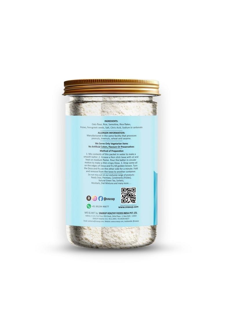 Snaxup Instant Oats Dosa Mix Healthy Breakfast | Quick Breakfast | Ready-To-Make South Indian Breakfast | Soft And Crispy Dosa | Instant Ready To Cook Mix (650G)