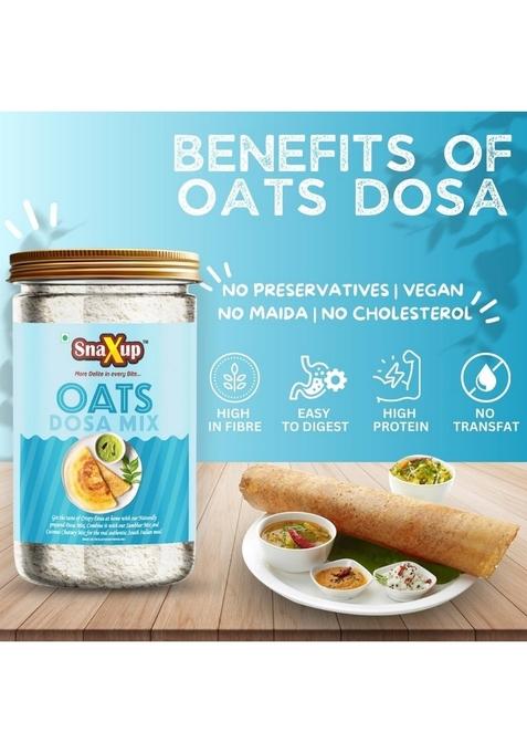 Snaxup Instant Oats Dosa Mix Healthy Breakfast | Quick Breakfast | Ready-To-Make South Indian Breakfast | Soft And Crispy Dosa | Instant Ready To Cook Mix (650G)