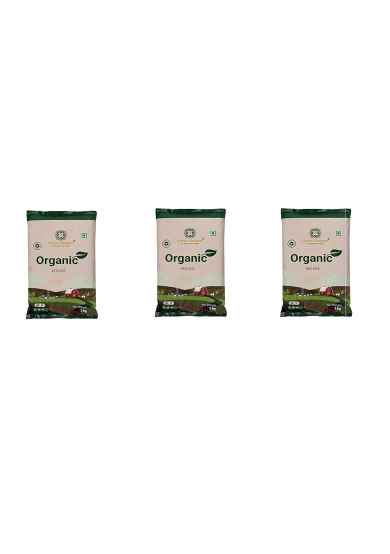 Green Blossom Organic Rolled Oats And Organic Red | Combo Of 2 - Indya