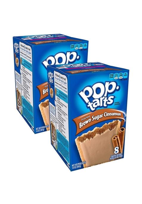 Pop Tarts Frosted Brown Sugar Cinnamon Pack Of 2 Pouch, 2 X 397 G