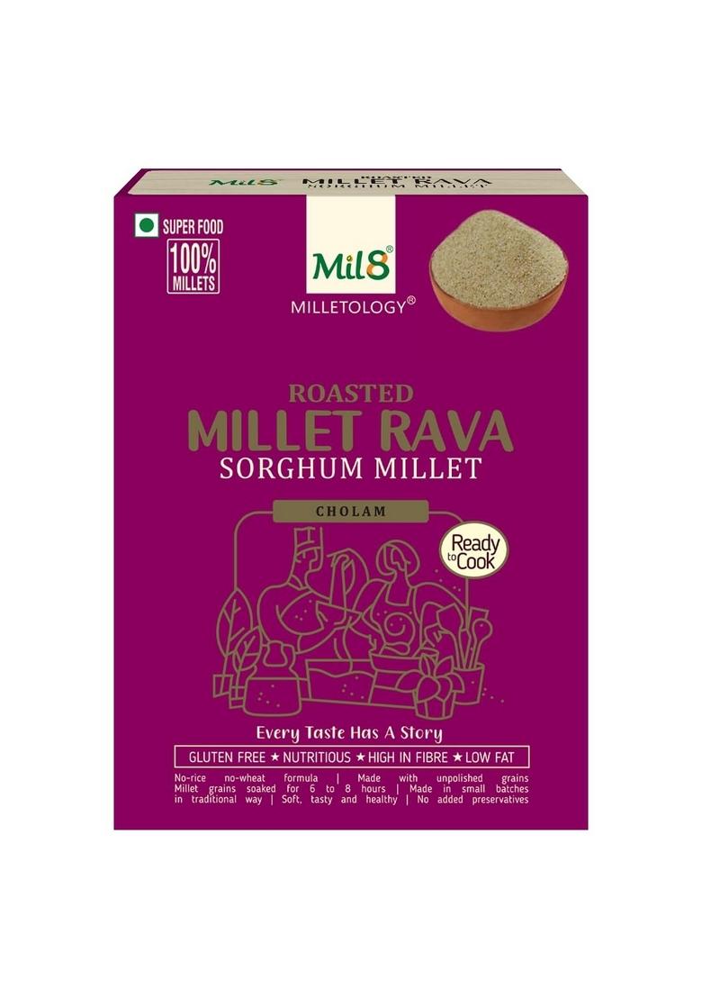 Mil8 Bread Chips Mint & Rava Sorghum Millet Combo (40Gram-300Gram) Nutritious, Delicious And Healthy Breakfast Solution