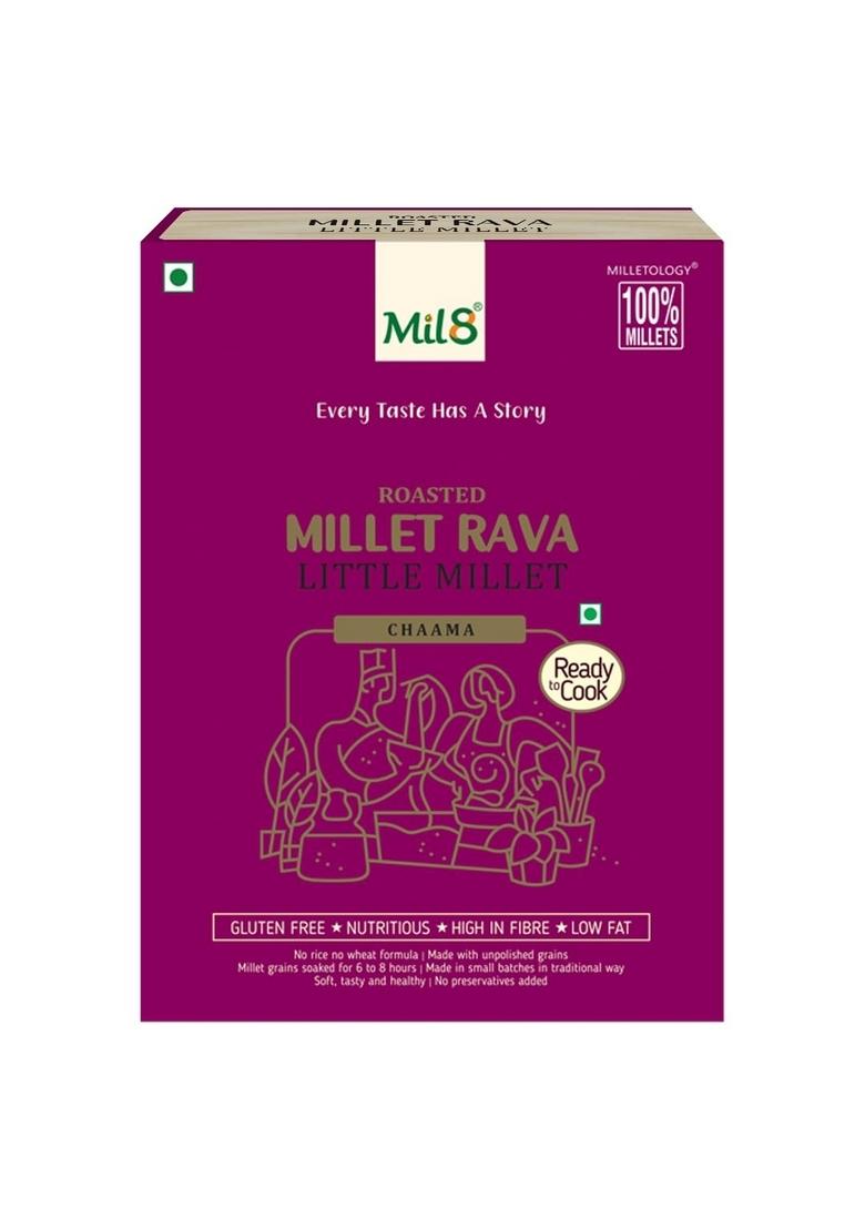 Mil8 Corn Puffs Masala & Rava Little Millet Combo (30Gram-300Gram) Nutritious, Delicious And Healthy Breakfast Solution