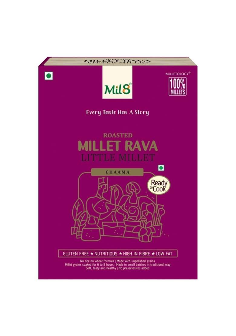 Mil8 Rava Little & Flour Little Millet Combo (300Gram-300Gram) Nutritious, Delicious And Healthy Breakfast Solution - Indya