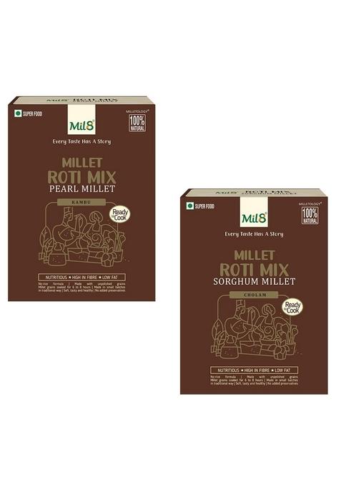 Mil8 Rotimix Pearl & Rotimix Sorghum Millet Combo (300Gram-300Gram) Nutritious, Delicious And Healthy Breakfast Solution
