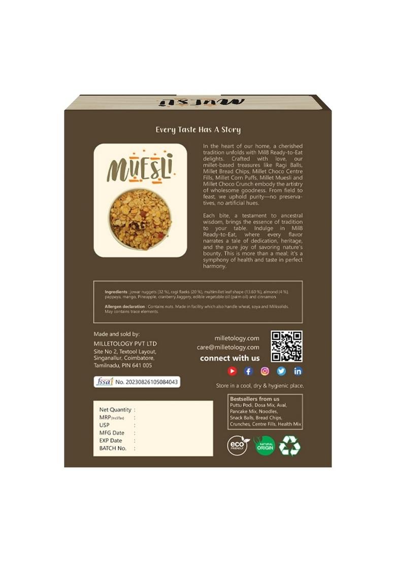 Mil8 Muesli & Rava Sorghum Millet Combo (100Gram-300Gram) Nutritious, Delicious And Healthy Breakfast Solution