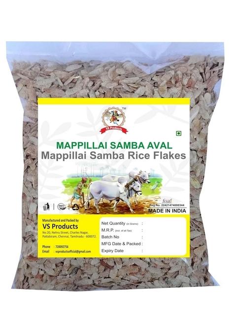 Vs Products Mappillai Samba Rice Flakes 700G, Mappillai Samba Aval (Poha) Rice Flakes For Breakfast | Cereal Flakes, 700G