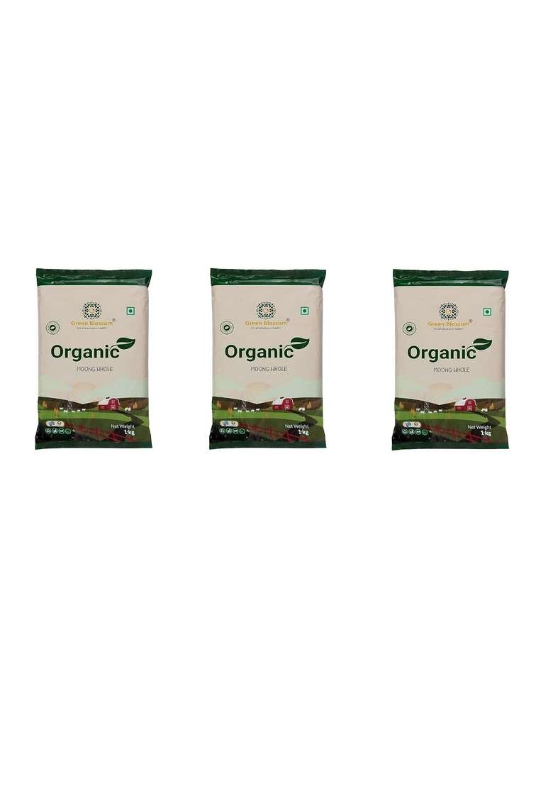 Green Blossom Organic Rolled Oats And Moong Sabut /Green Gram | Combo Of 2 | Style 49 - Indya