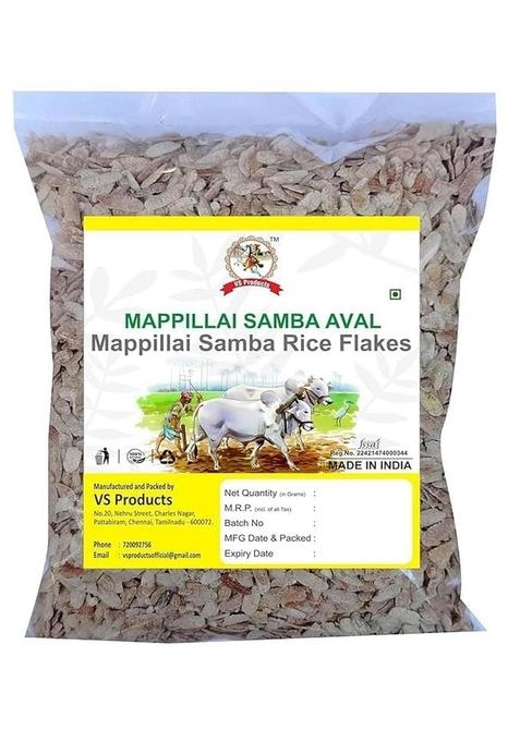 Vs Products Mappillai Samba Rice Flakes 750G, Mappillai Samba Aval (Poha) Rice Flakes For Breakfast | Cereal Flakes, 750G