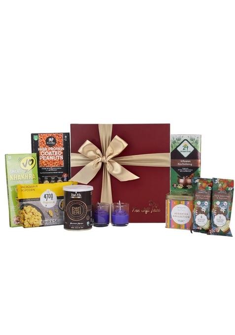 The Gift Tree Herbal Tea, Granola Bars & Snacks Hamper | Gift For Birthday, Anniversary, Family, Festivals, Men & Women