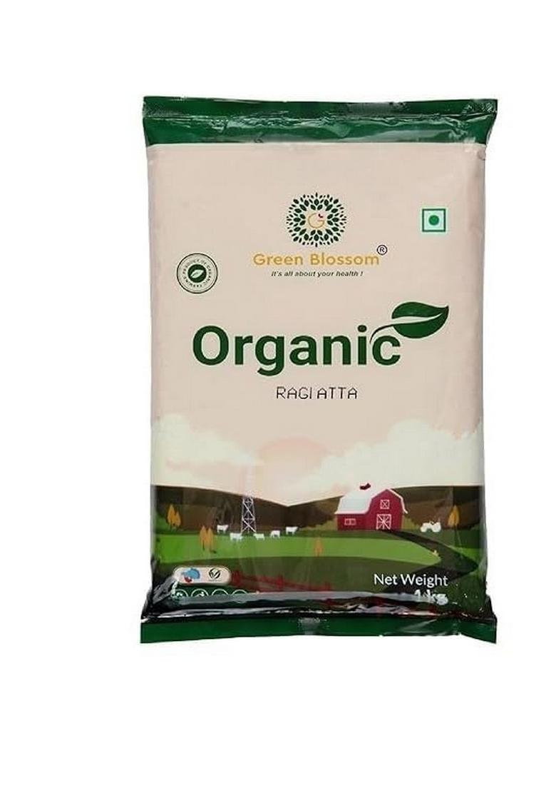 Green Blossom Organic Rolled Oats And Ragi Flour | Combo Of 2