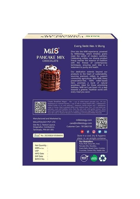 Mil8 Pancake Mix Chocolate & Dosamix Little Millet Combo (200Gram-300Gram) Nutritious, Delicious And Healthy Breakfast Solution