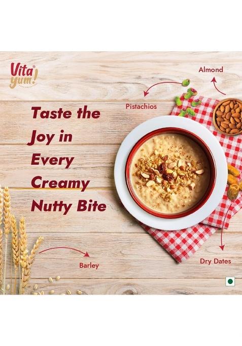 Vitayum Grain & Dry Fruits Porridge With Dry Dates, Almonds & Pistachios Natural Immunity Booster, Rich In Dietary Fiber & Protein | Nutritious & Healthy Cereal 250G