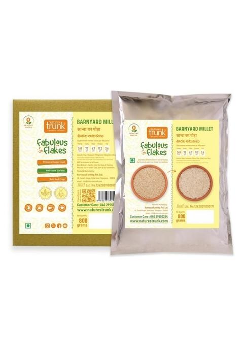 Nature'S Trunk Barnyard Millet Flakes 800Gm | Saava Poha/Udalu Atukulu Healthy Breakfast Cereal | Quick Cook Grain For Breakfast (Pack Of 1)