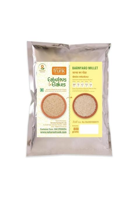 Nature'S Trunk Barnyard Millet Flakes 800Gm | Saava Poha/Udalu Atukulu Healthy Breakfast Cereal | Quick Cook Grain For Breakfast (Pack Of 1)