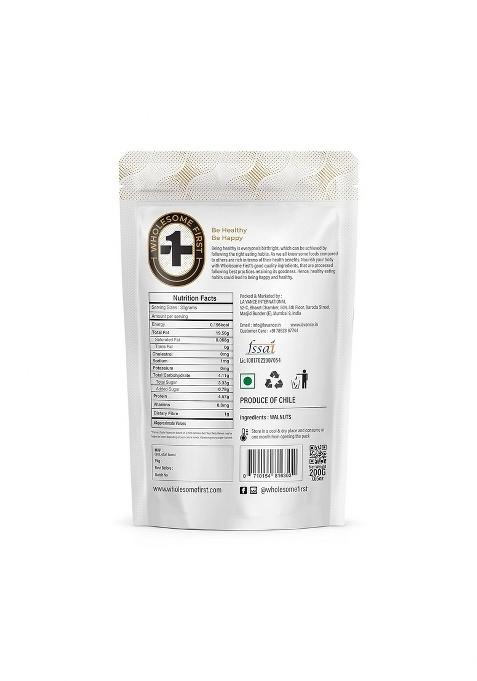 Wholesome First Pistachios 200 Grms + Walnut 200 Grms Gluten Free, Non Gmo And 100% Vegan Pack Of 2