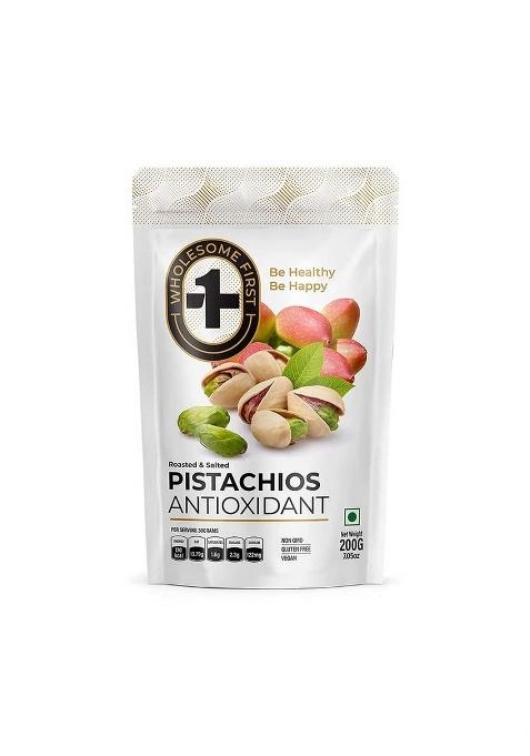 Wholesome First Pistachios 200 Grms + Walnut 200 Grms Gluten Free, Non Gmo And 100% Vegan Pack Of 2