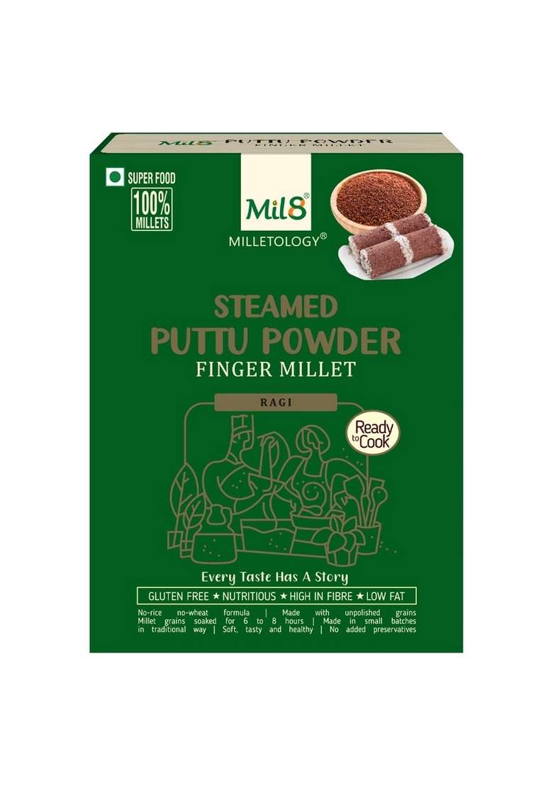 Mil8 Puttu Powder Finger & Dosamix Little Millet Combo (300Gram-300Gram) Nutritious, Delicious And Healthy Breakfast Solution - Indya
