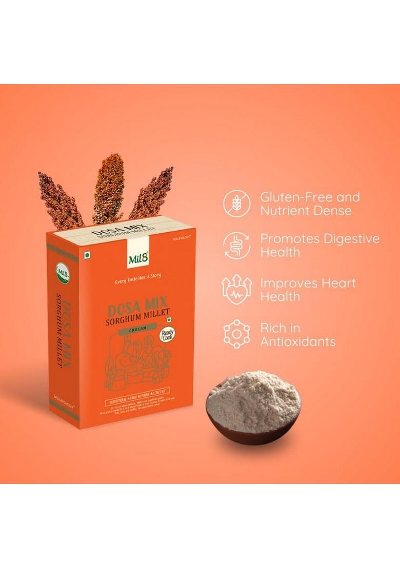Mil8 Dosamix Sorghum & Flour Foxtail Millet Combo (300Gram-300Gram) Nutritious, Delicious And Healthy Breakfast Solution