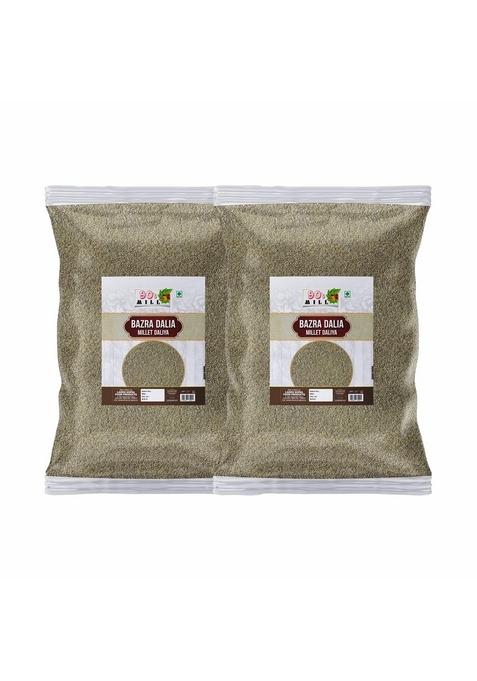 Barmer Bajra Khichdi Daliya/Pearl/Maiwa Broken Cracked Millet|Cumbu/Bajeer Porridge-1960G(980G*2Pkt)