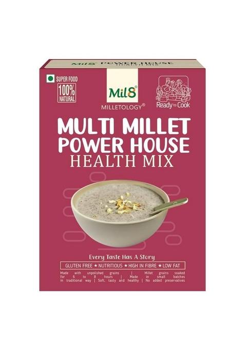 Mil8 Multi Millet Health Mix Powerhouse & Dosamix (Finger & Pearl)& Puttu Powder Foxtail & Rava Finger Millet Pack Of 5 (Each 300Gm) - H_Dfp_Pfo_Rf