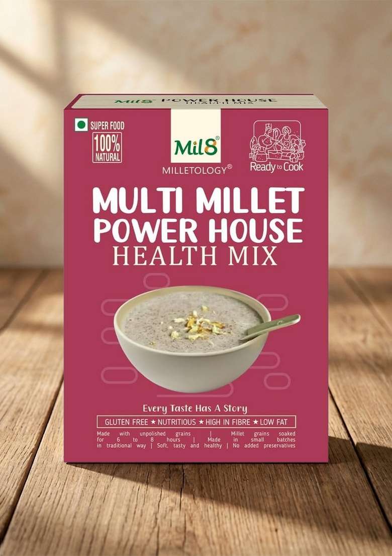 Mil8 Health Mix Powerhouse & Dosamix Sorghum & Puttu Powder Foxtail Millet Pack Of 3(Each 300Gm) - Indya