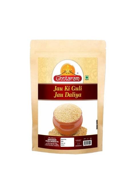Ghotaram Weight Loss Daliya Flour Jau Barley Porridge | Healthy Nutritious Barli Jau Jao Joo Ka Daliya | Cracked Broken Pearl Barley Energy-Boosting Joo Jav Jao Ki Rabdi Guli Ka Atta-4980G