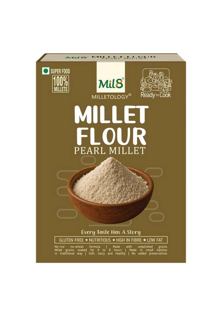 Mil8 Health Mix Powerhouse & Flour Pearl & Rava Foxtail Millet Pack Of 3(Each 300Gm) - Indya