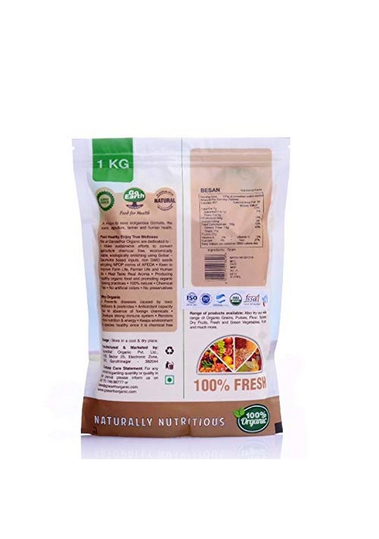 Go Earth Organic Besan/Gram Flour 1 Kg