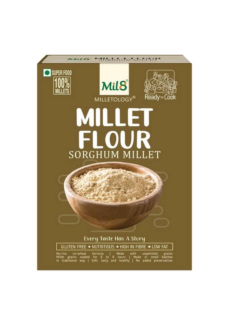 Mil8 Health Mix Powerhouse & Flour Sorghum & Rava Little Millet Pack Of 3(Each 300Gm) - Indya