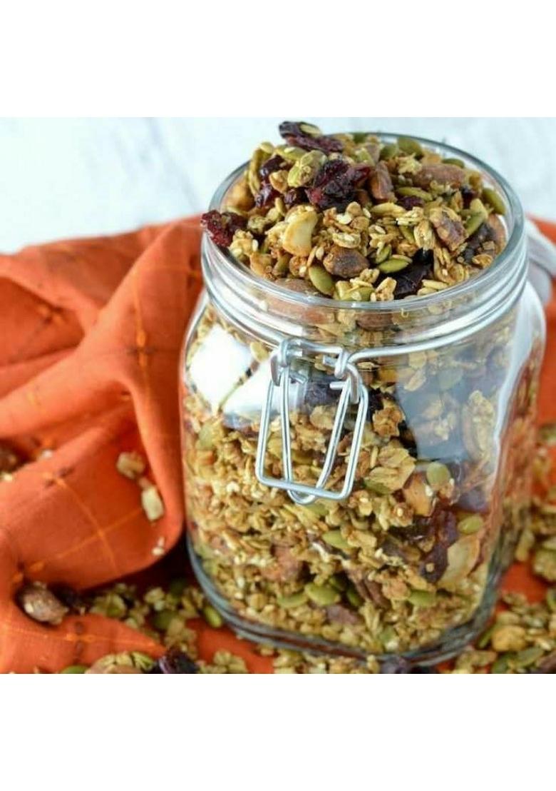 Dietofy Oats Granola (Pumpkin & Chia Seeds) | Handmade Gluten-Free Cereal With High Fiber | Low-Carb, No Preservatives, Supports Weight Management | 150G