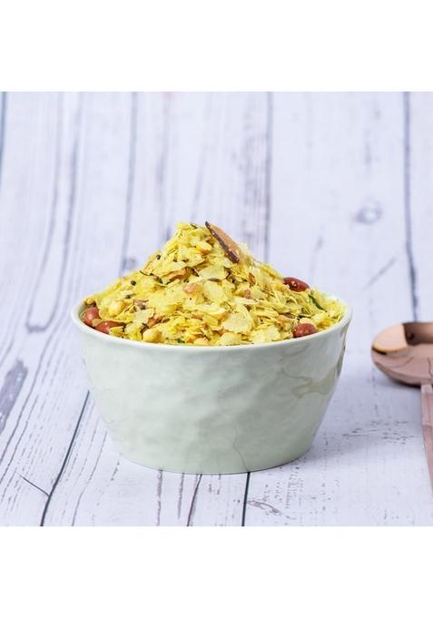 Sapre Foods Sapre's Patal Poha Chivada | Chiwda/Chevda Namkeen Flattened Rice Snack Roasted Chivda Festive Mix Healthy Crunchy & Tasty Ready to Eat Tea Time Snacks Pack of 2