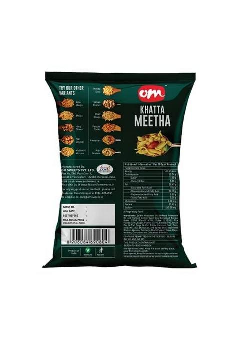 OM SWEETS & SNACKS Khatta Meetha Mixture Namkeen Tasty Crunchy Tea-time | All Time Favourite Indian Ready To Eat Crsipy Light Pack Of 4 X 200g