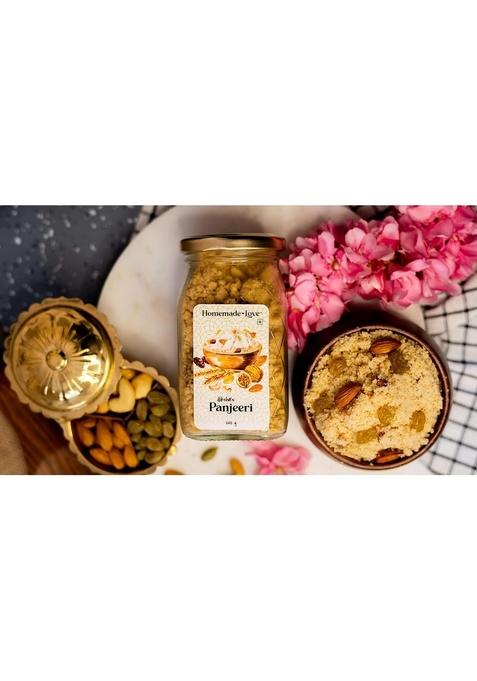 Homemade Love Dry Fruit Panjeeri (250g)| Made with Whole Wheat Flour, Ghee, Edible gum and Fruits | Immunity Booster