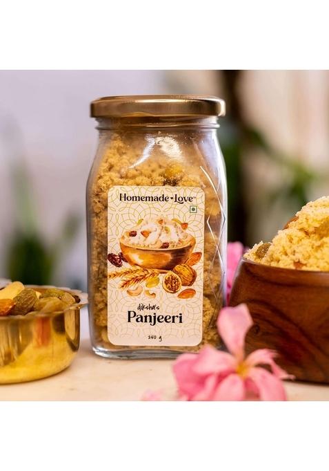 Homemade Love Dry Fruit Panjeeri (250g)| Made with Whole Wheat Flour, Ghee, Edible gum and Fruits | Immunity Booster