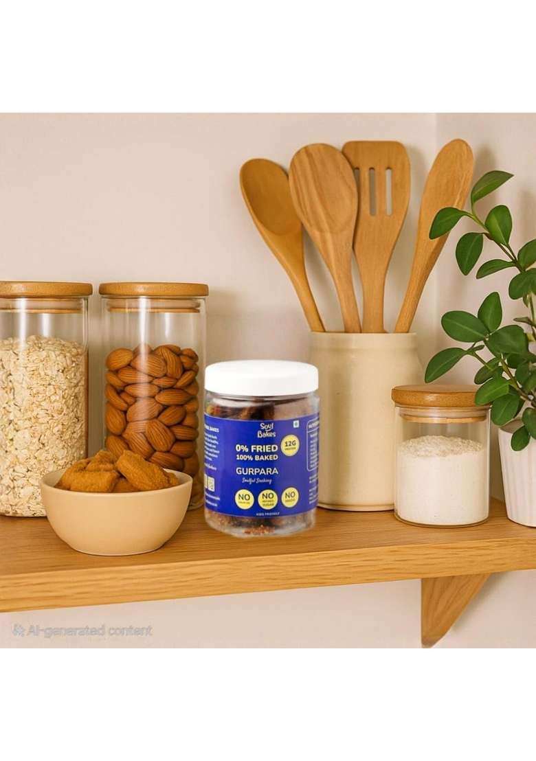 Soul Bakes Gurpara | Made with Traditional Spices No Maida, Refined Sugar, Palm Oil Healthy Indian Snack 250g - Indya