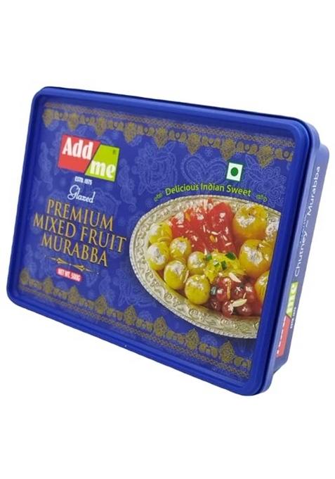 Add me Dry Mixed Murabba 500G celebration gift box Pack, muraba of Amla apple carrot mango pineapple kiwi karonda in a single Mix fruit sweets
