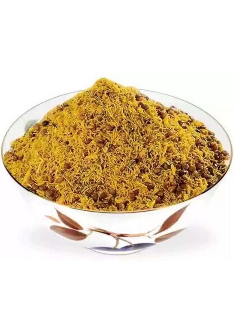 KISHAN TRADITIONAL Dalmoth Namkeen | Crispy Indian Snack Spicy & Crunchy Tea Time Snacks Made with All Natural Ingredients Healthy Mixture (1 Kg, Masoor Dal/Sev) - Indya