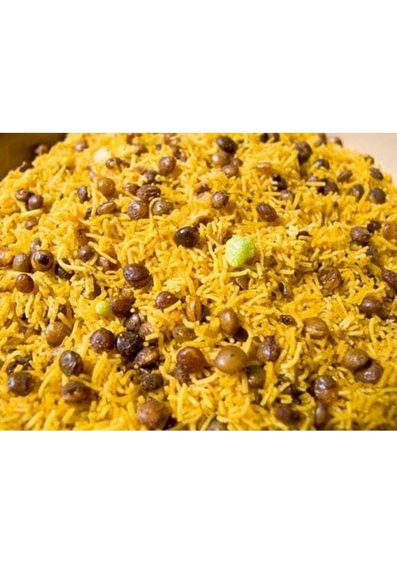 KISHAN TRADITIONAL Dalmoth Namkeen | Crispy Indian Snack Spicy & Crunchy Tea Time Snacks Made with All Natural Ingredients Healthy Mixture (1 Kg, Masoor Dal/Sev) - Indya