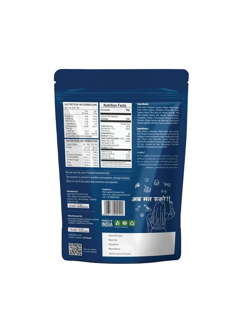 VYNDO Masala Soya Chalks (Soya sticks) | Millet-Based, Protein Rich, Gluten-Free, Non-Fried, No Palm Oil Healthy Crunchy Energy Snacks for Adults & Kids 2 x 100g Packs.