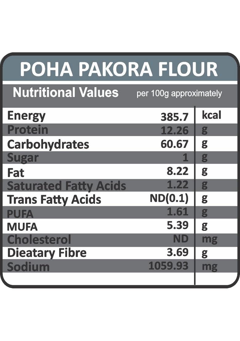 GM FOODS Poha Pakora 200g | Instant Crispy Snack Mix Authentic Indian Street Food Taste Chatpata Masala Blend Easy to Make Ideal for Tea-Time & Festive Munching No MSG or Preservatives