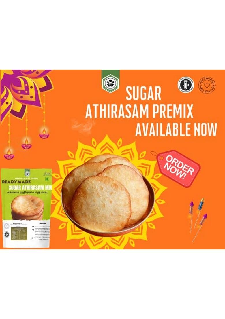 AMMA SAMAYAL Sugar Athirasam Mix, Traditional South Indian Sweet Snack Premix, Ready to Make Chakkarai Athirasam, 1KG PacK