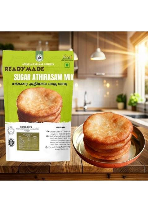 AMMA SAMAYAL Sugar Athirasam Mix, Traditional South Indian Sweet Snack Premix, Ready to Make Chakkarai Athirasam, 1KG PacK