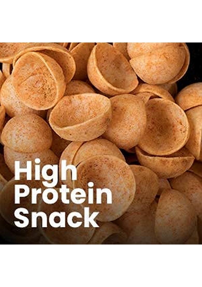 Organic Bites Roasted SOYA Cups Katori Healthy Snacks | Masala Flavour I Namkeen & Evening Party Munch Anytime Crunchy Snack -400 gm