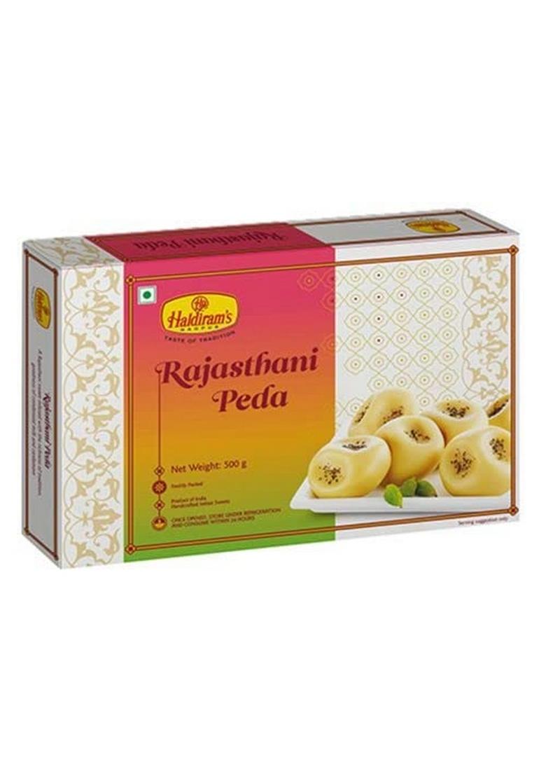 Haldiram's Nagpur Rajasthani Peda (500g) | Traditional Indian Sweet Authentic Desi Ghee Mithai Perfect for Gifting & Festive Celebrations